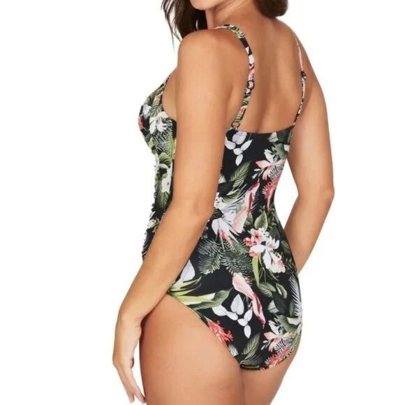 Nip Tuck Tummy Control One Piece Swimsuit Joann Size 4 US - New with Tags - Picture 2 of 2
